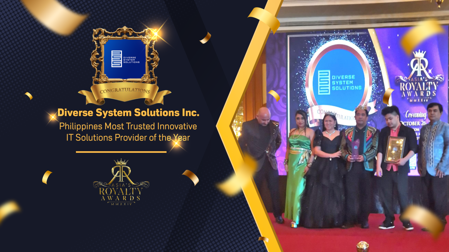 Diverse System Solutions Inc. Philippines Most Trusted Innovative IT Solutions Provider of the Year