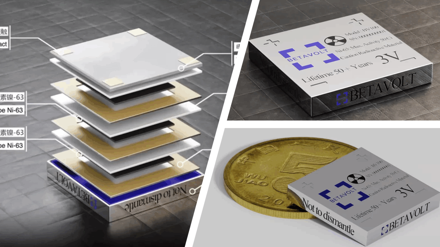 China Unveils Coin-Sized Nuclear Batteries Offering Up to 100 Years of Power